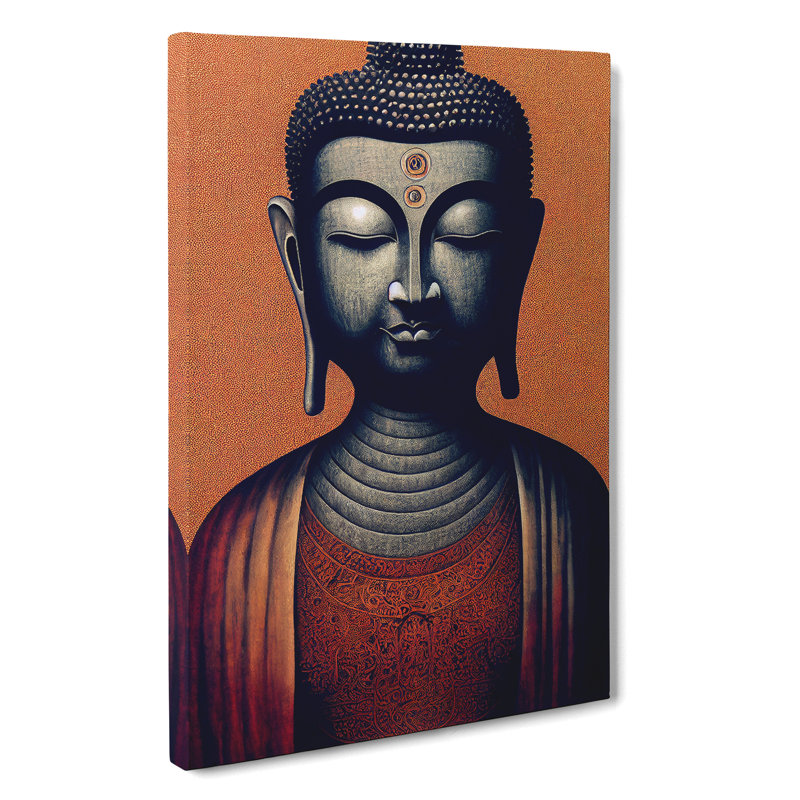 XC1022-3904X Serene Buddha - Wrapped Canvas Print, 50cm H x 35cm W x 3cm D