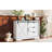 Storage Sideboard with Silent Sliding Doors and Three Drawers-1671152630