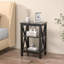 Lit double tapissier double avec 2 tables de chevet - Ensemble de chambre à coucher moderne-894259314