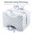 White Noise Knee Pillow With Cooling Cover And Adjustable Strap