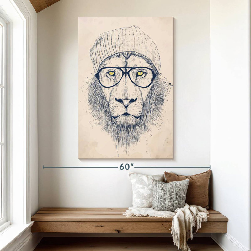 Lion tendance, H 51 po x l 34 po