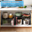Étagère de rangement extensible de 110 lb, étagère en métal pour casseroles, micro-ondes
