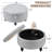 30''  Wide Upholstered Tufted Round Storage Ottoman for Living Room-554661214