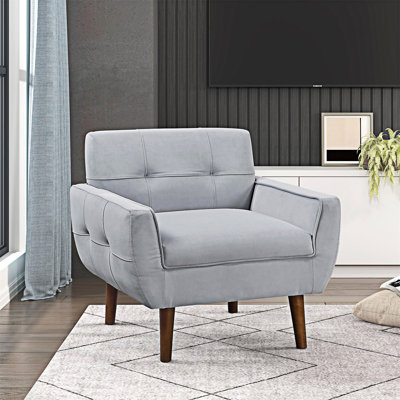 Fauteuil d'appoint capitonné