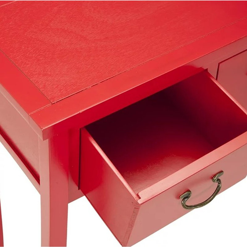 Vinea 39.4'' Console Table, Hot Red