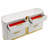 Eward 6-Drawer Dresser in White and Gold
