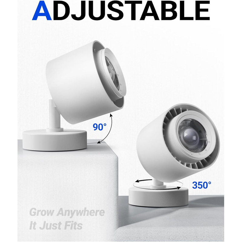 Lampe sur pied Barrina Tr40a pour plantes d'intérieur, ampoules murales de 40 W avec angle de faisceau réglable (15 ° à 60 °), projecteur à spectre complet 5000k avec minuterie et cordon d'alimentation de 16,4 pi, paquet de 1