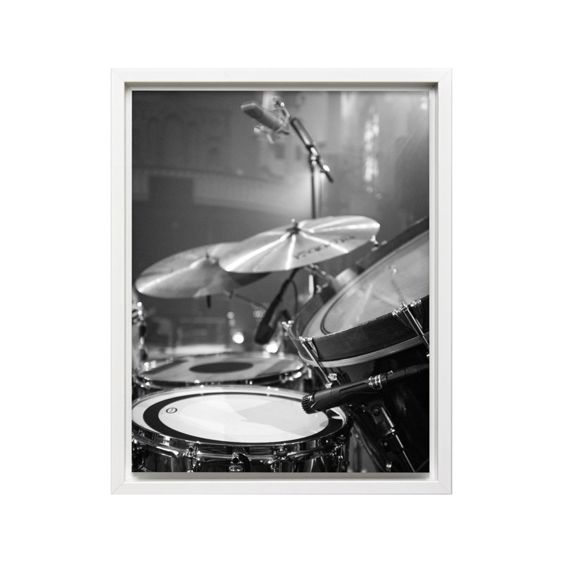 Batterie, 18"H x 24"W, Poster, White Framed