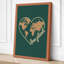Love Planet Modern - Wrapped Canvas-1987193236-1987193237