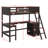 Twin-Sized Loft Bed With Integrated Shelves & Study Area, Including Workstation-773283124