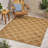 Machine Woven Oriental Area Rug