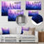 Fantaisie champ de lavande - décoration murale florale en métal, impression sur métal lavande-617595159
