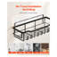 Ensemble de support de douche noir mat - Support de rangement de salle de bain adhésif antirouille avec installation sans perçage