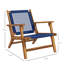 Chaise Adirondack en bois d'acacia Outsunny