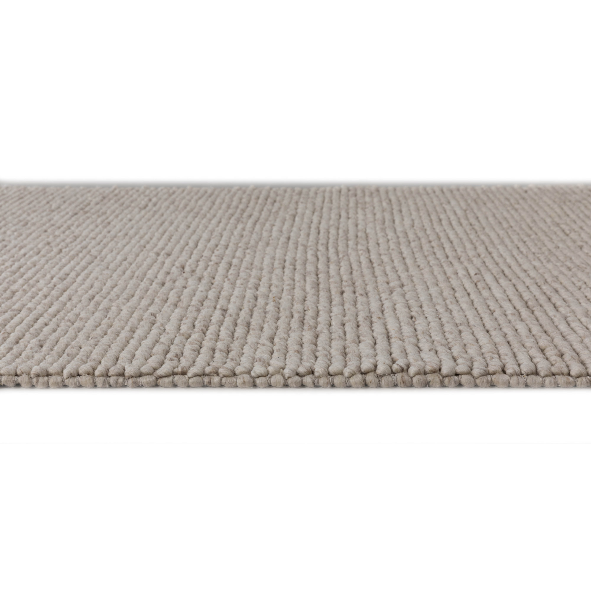 Elida Handwoven Flatweave Wool Area Rug, Rectangle 5' x 8', Beige
