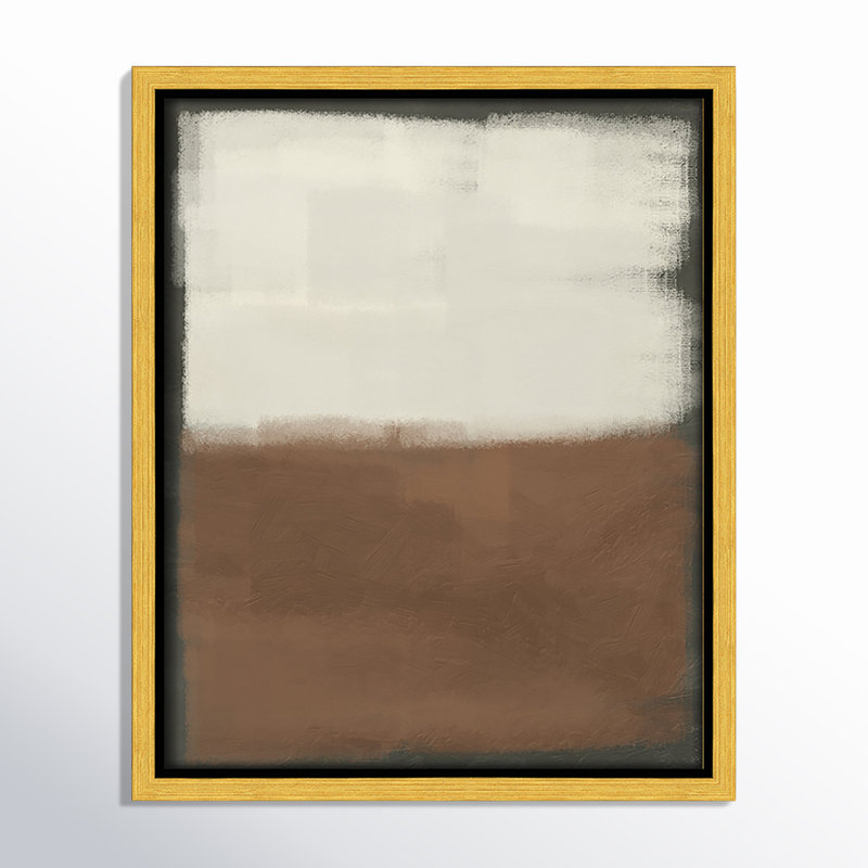 Coronado Alabaster Burst 2 - Floater Frame Print on Canvas, 11.5" H x 9.5" W x 2" D, Gold 