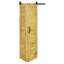 Solid Oak Barn Door with Single Bi-Folding System-105091975