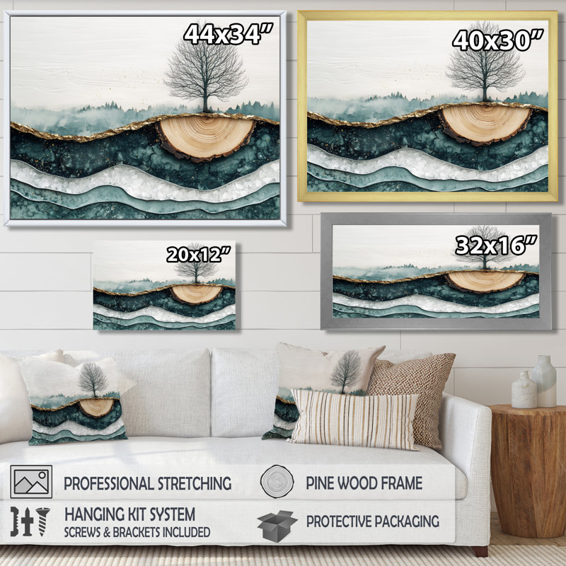 Jackleen - Landscapes Wall Art, Reproduction encadrée d'une seule photo, H 30 po x l 40 po, Noir