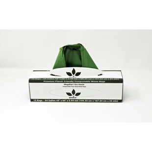 Mogalixe compostable 64 gallons Sacs poubelle (Ensemble de 10)