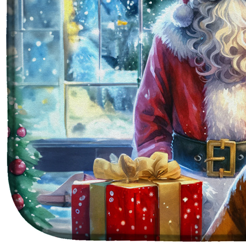 Tapis de séchage Boxer and Santa Claus