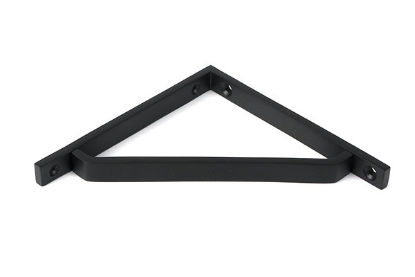 Barton Shelf Bracket, 15cm H x 5.9cm W x 1.5cm D, Matt Black