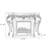 White Solid Wood FElectric Fireplace
