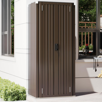 Armoire de rangement extérieure imperméable avec tablettes