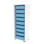 Armoire polyvalente moderne 17,9 po x 48,0 po x 11,8 po | 100% panneau de particules enduit de mélamine, épaisseur: 0,7 pouce | Comprend de nombreuses tablettes, des pieds en plastique et une conception murale | Parfait pour les solutions de bureau à d-440259415