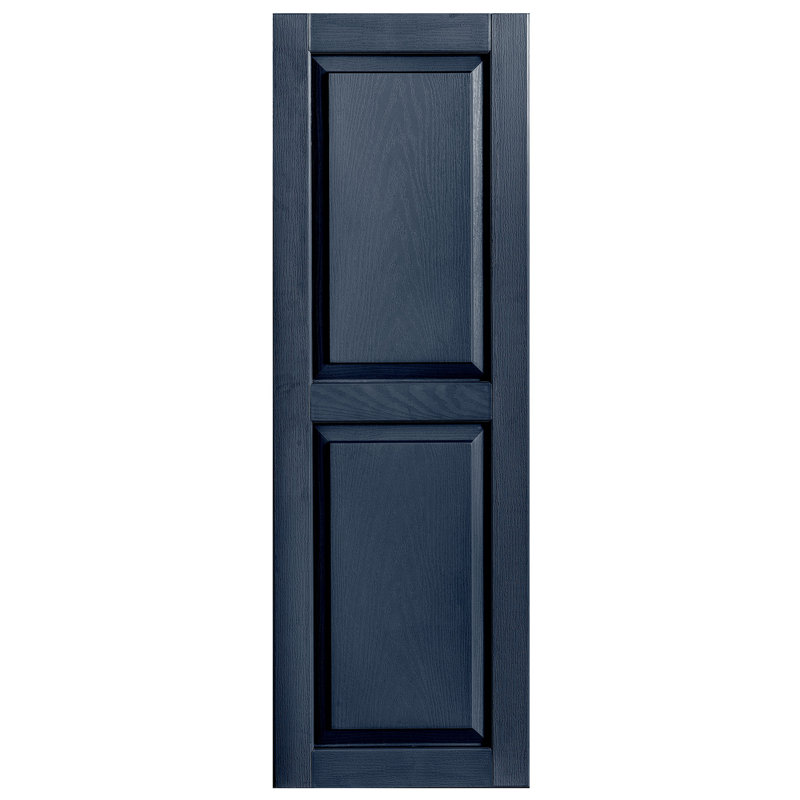 Volet extérieur à panneau surélevé en vinyle simple, Royal, 16 po, 39 po