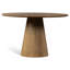 Modern Brazilian Mona Wooden Top Round Dining Table-1131804471