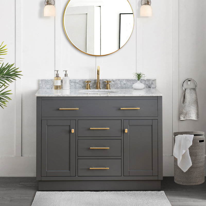 Meuble-lavabo 48 po gris