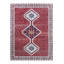 Tapis décoratif traditionnel lavable à la machine de couleur bourgogne-896268480