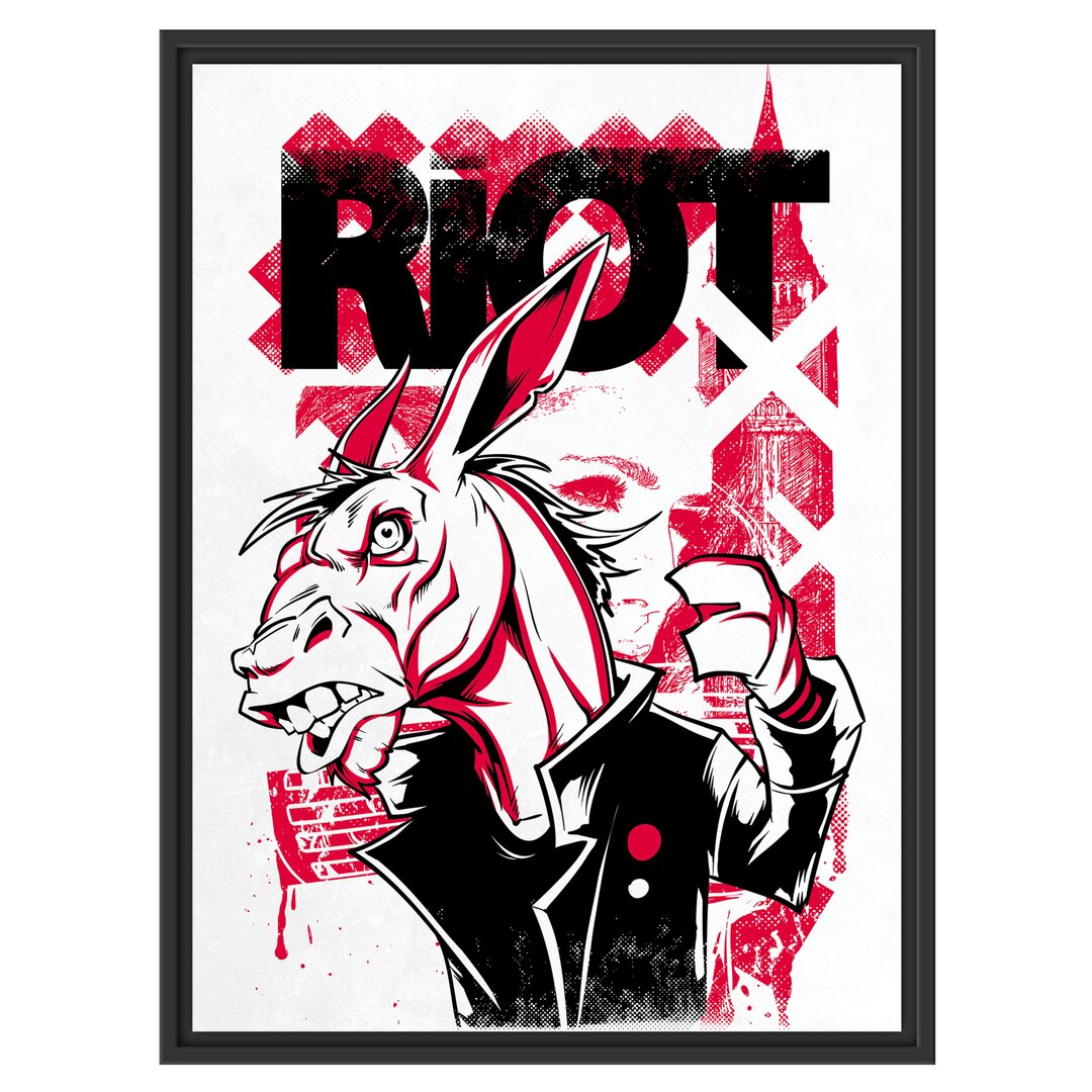 Gerahmtes Wandbild Riot light