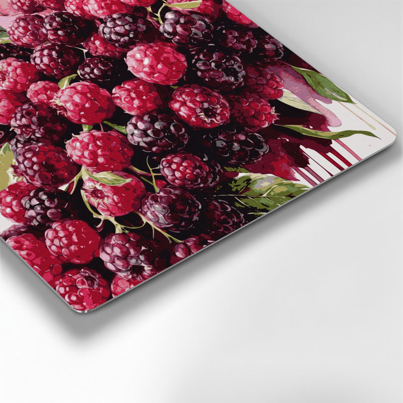 Art mural en métal «Fruit Mulberry Red», H 32 po x l 32 po