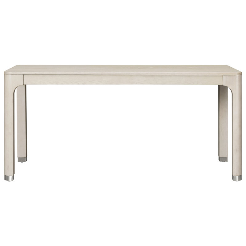66" Rectangular Dining Table With Solid Wood Legs