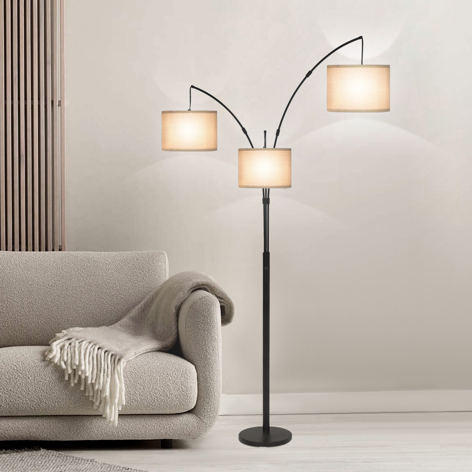 Ebern Designs 78'' Adjustable Brightness Floor Lamp & Reviews | Wayfair