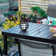 Alyah 6 - Person Metal Patio Dining Set with Extendable Rectangular Table