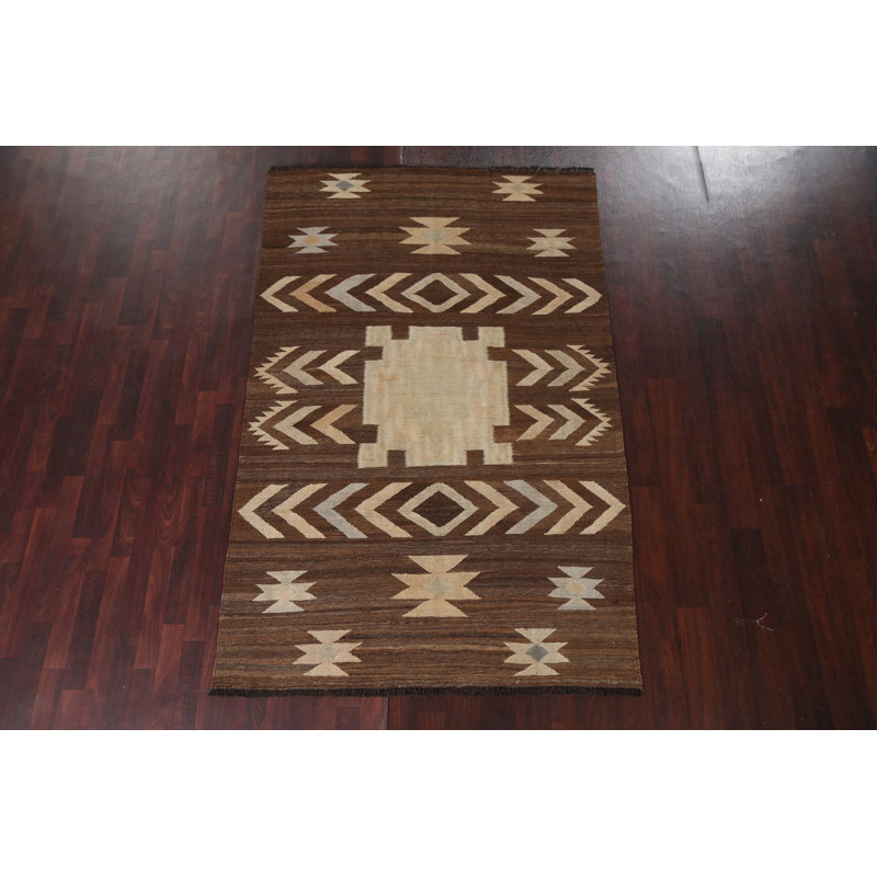 Natural Dye Kilim Oriental Handmade Rug 5x8