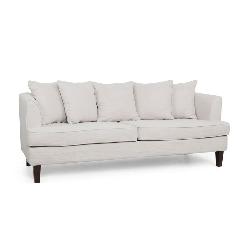 73.5" Recessed Arm Sofa, Modern Sofa, Upholstered Sofa,Comfortable Sofa, Accent Sofa, Beige