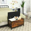 Banc de rangement en similicuir