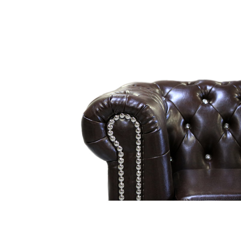 Sade Faux Leather Sofa
