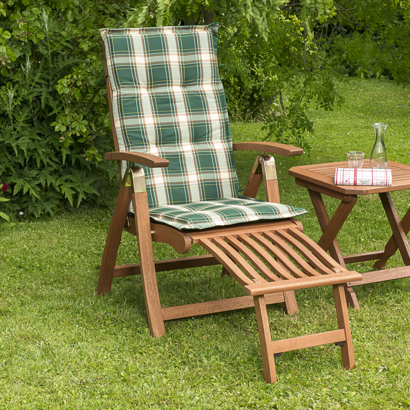 Wickstrom 110 cm Long Eucalyptus Chaise Lounge Set with Cushions