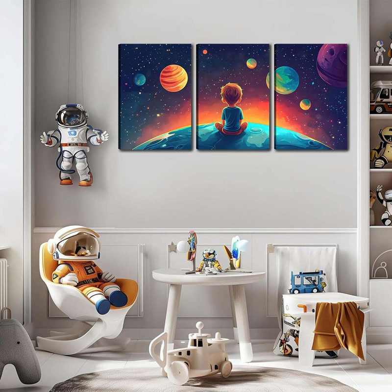 3 Piece Wrapped Canvas Print, 60 cm H x 120 cm W