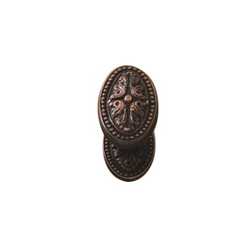 Avalon Knob with Circle Rosette, Venetian Bronze