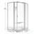 Deluxe 57.5'' W 68.6'' H Framed Neo-angle Reversible Shower Enclosure-1228183141