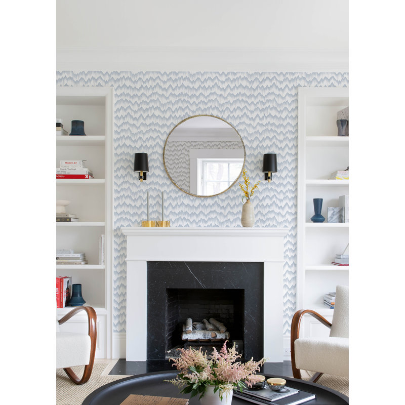 Papier peint Holmby, Bleu clair