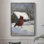 «Christmas Holiday Art» CDLxxv, reproduction encadrée - bois massif