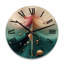 Horloge murale en bois massif Rossleigh-235242626