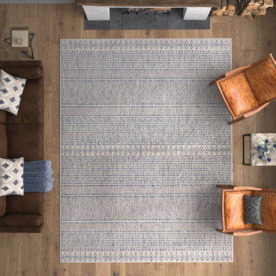 Mendota Machine Woven Moroccan Area Rug