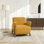 Fauteuil d'appoint en velours 28,15 pouces